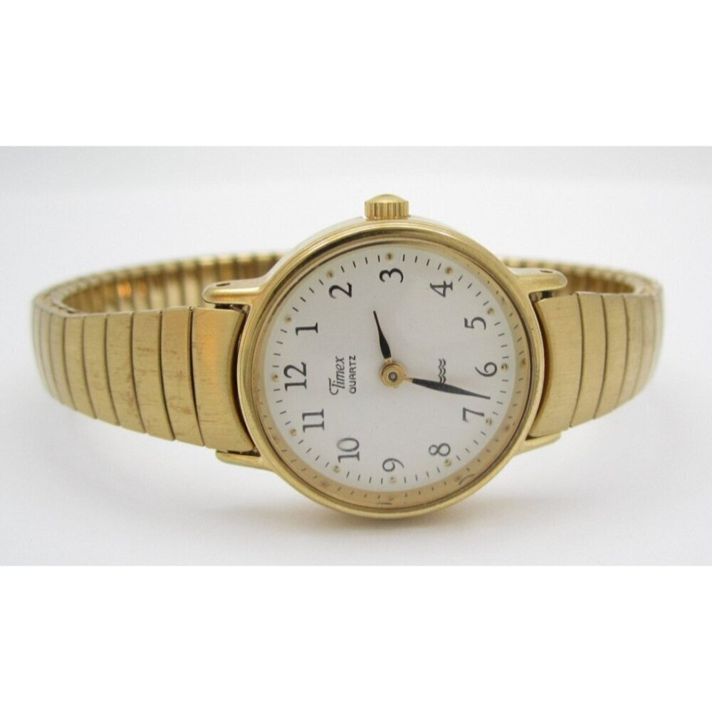 Vtg Women Timex T Cell Quartz WR Analog 22mm Round Watch (H983) "New Battery"